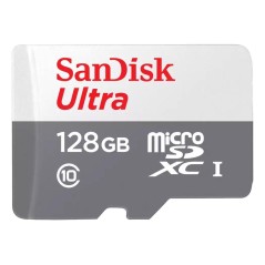 Sandisk 128GB ULTRA LITE WHITE/GRAY - SDSQUNR-128G-GN3MN